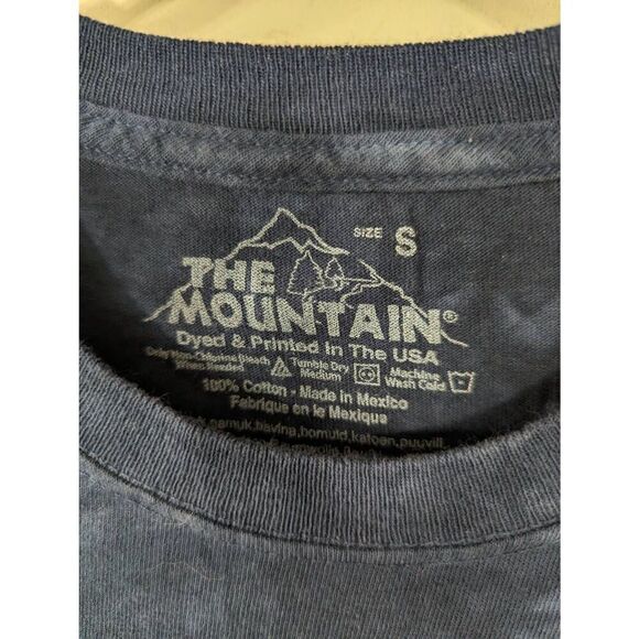 The Mountain Mosquito T-shirt size Small blue tie dye dali llama quote S/S - Picture 2 of 4